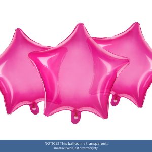 Foil Balloon Star, 48cm, pink