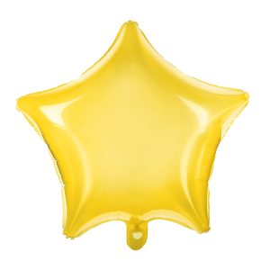 Foil Balloon Star, 48cm, yellow