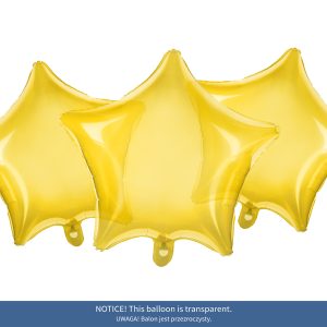 Foil Balloon Star, 48cm, yellow