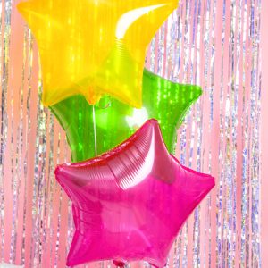 Foil Balloon Star, 48cm, yellow