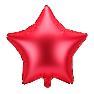 Foil balloon Star, 48cm, red