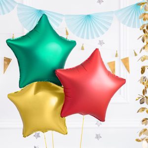 Foil balloon Star, 48cm, red