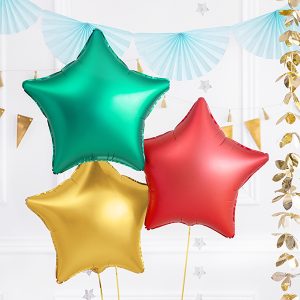 Foil balloon Star, 48cm, green