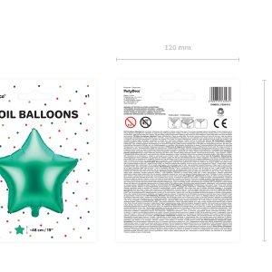 Foil balloon Star, 48cm, green