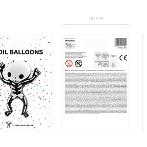 Foil balloon Skeleton, 84x100cm