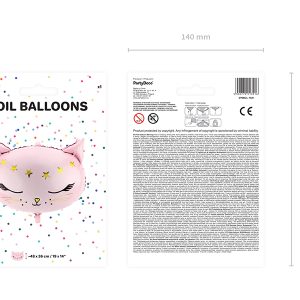Foil Balloon Cat, 48x36cm