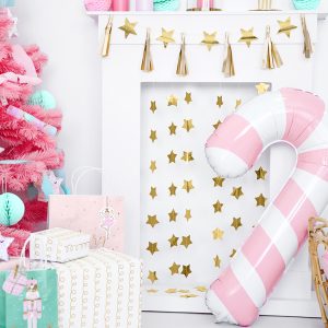 Foil balloon Candy cane, 50x82cm, pink