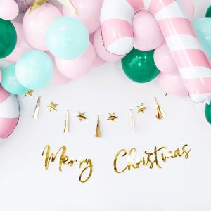Foil balloon Candy cane, 50x82cm, pink