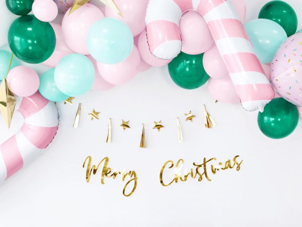 Foil balloon Candy cane, 50x82cm, pink