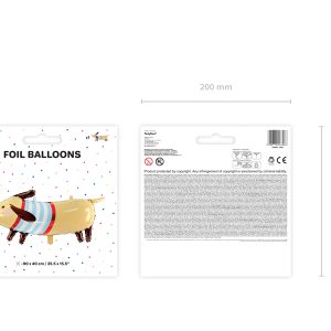 Foil balloon Dachshund, 96x58, mix