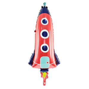 Foil balloon Rocket, 44x115cm, mix