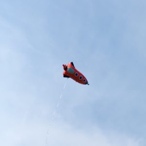 Foil balloon Rocket, 44x115cm, mix