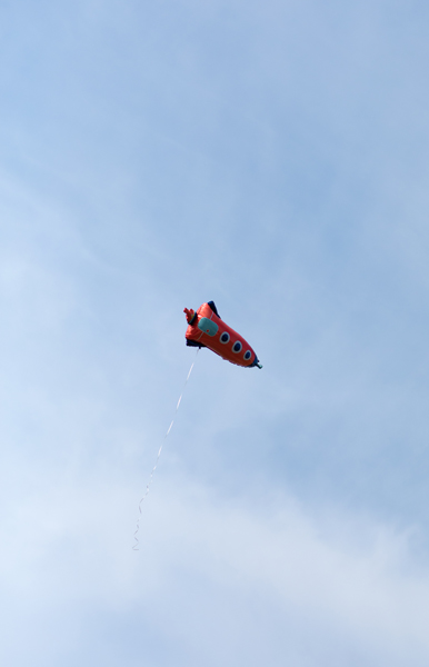 Foil balloon Rocket, 44x115cm, mix