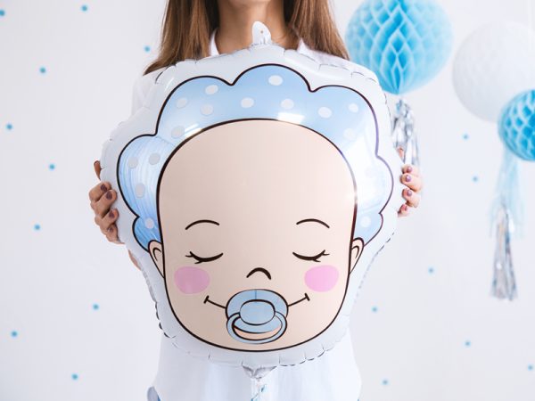 Foil balloon Baby - Boy, 40x45cm, mix