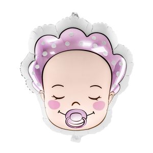 Foil balloon Baby - Girl, 40x45cm, mix