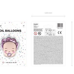 Foil balloon Baby - Girl, 40x45cm, mix