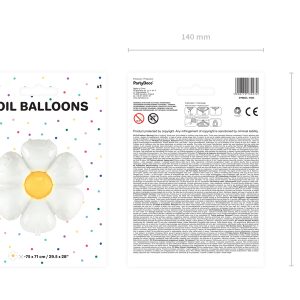 Foil balloon Daisy, 97x103 cm, mix