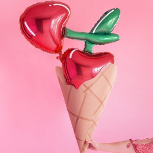 Foil balloon Cherry, 88x73cm, mix