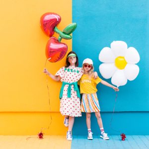 Foil balloon Cherry, 88x73cm, mix