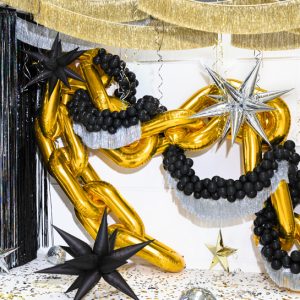 Foil balloon Star 3D, 95cm, silver