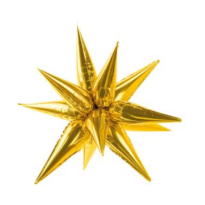 Foil balloon Star 3D, 70cm, gold