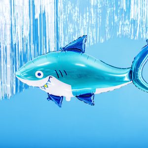 Foil balloon Shark, 102x62 cm, mix