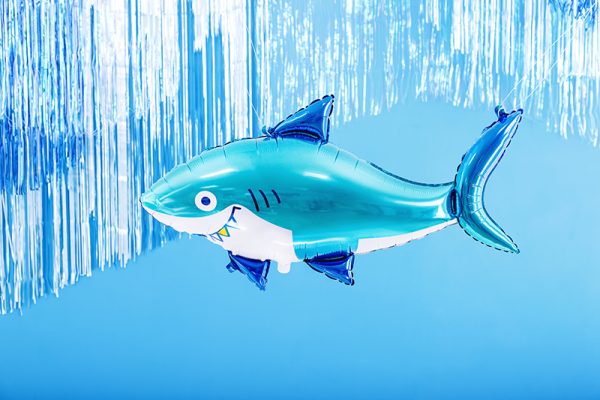 Foil balloon Shark, 102x62 cm, mix