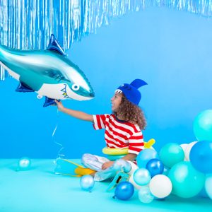 Foil balloon Shark, 102x62 cm, mix