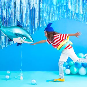 Foil balloon Shark, 102x62 cm, mix