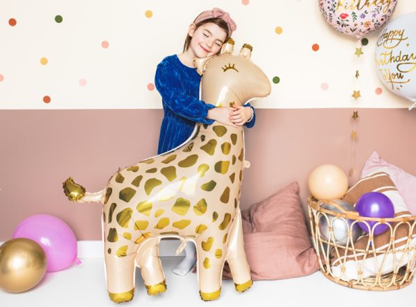 Foil balloon Giraffe, 100x120 cm, mix