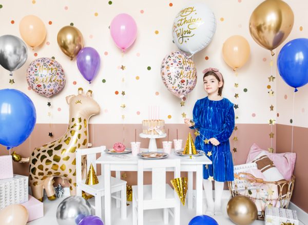 Foil balloon Giraffe, 100x120 cm, mix
