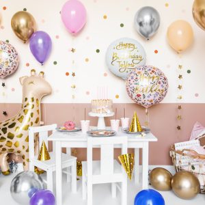 Foil balloon Giraffe, 100x120 cm, mix