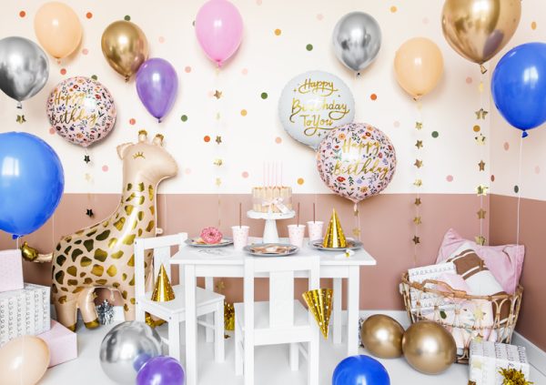 Foil balloon Giraffe, 100x120 cm, mix