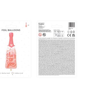 Foil balloons Botle, 38x97 cm, mix