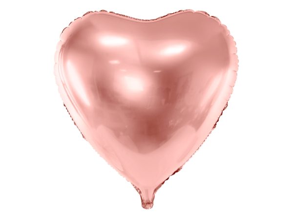 Foil balloon Heart, 72x73cm, rose gold