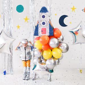 Foil balloon Star, 70cm, silver
