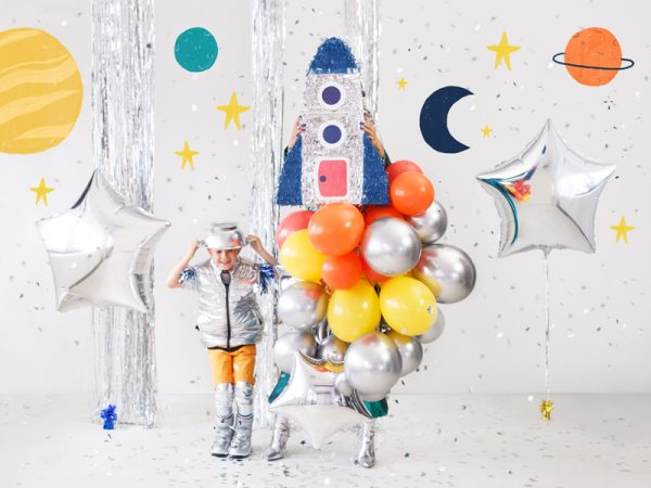 Foil balloon Star, 70cm, silver