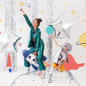 Foil balloon Star, 70cm, silver