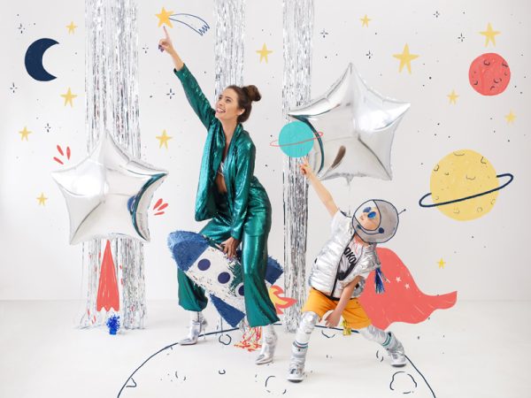 Foil balloon Star, 70cm, silver