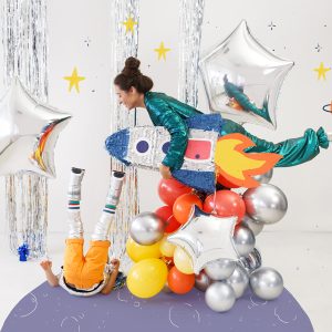 Foil balloon Star, 70cm, silver