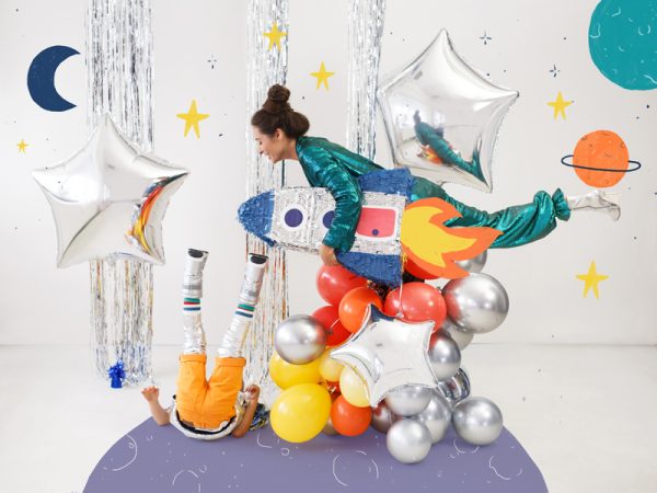 Foil balloon Star, 70cm, silver