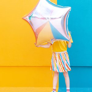 Foil balloon Star, 70cm, silver