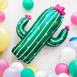 Foil balloon Cactus, 60x82cm, mix