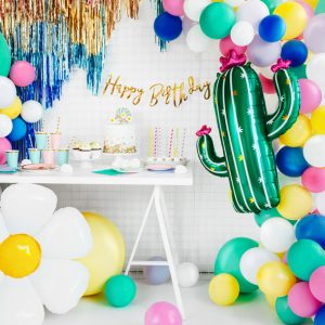 Foil balloon Cactus, 60x82cm, mix