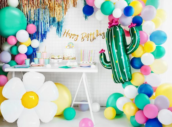 Foil balloon Cactus, 60x82cm, mix
