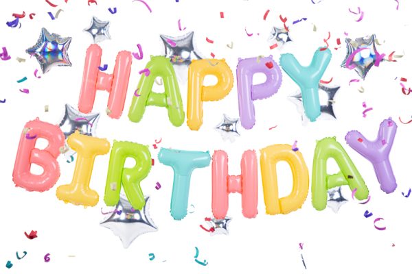 Foil Balloon Happy Birthday, 395x35cm, mix