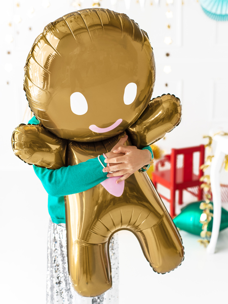Foil Ballon Gingerbread Man, 67x97 cm, mix