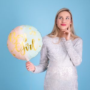 Foil balloon Boy or Girl, 35cm, mix