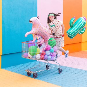 Foil Balloon Leopard, 114x80 cm, mix