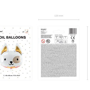Foil Balloon Dog, 56x65 cm, mix